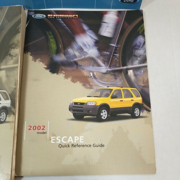 2002 Ford Escape Owners Manual Set with Case - Picture 3 of 8